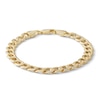 Thumbnail Image 0 of 10K Hollow Gold Curb Chain Bracelet Made in Italy - 7.5"