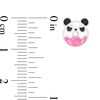 Thumbnail Image 2 of Child's Enamel Panda Donut with Pink Icing and Sprinkles Stud Earrings in Sterling Silver