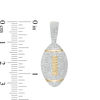 Thumbnail Image 1 of 1/2 CT. T.W. Diamond Football Necklace Charm in 10K Gold