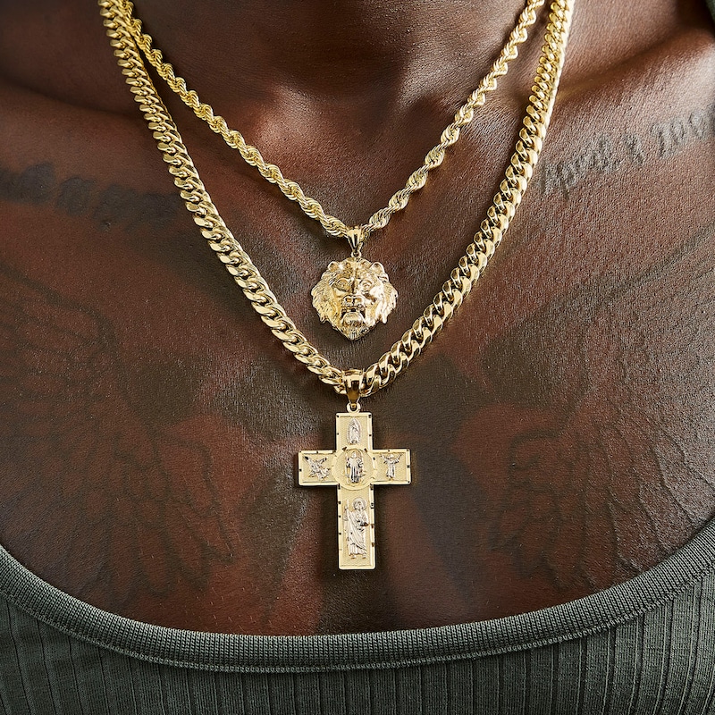 Main Image 4 of 10K Hollow Gold Rope Chain - 20"