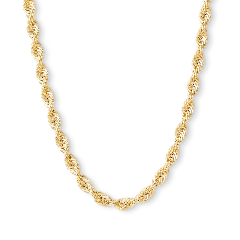 10K Hollow Gold Rope Chain - 24"