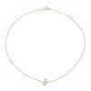 Thumbnail Image 1 of 10K Solid Gold CZ "J" Initial Anklet