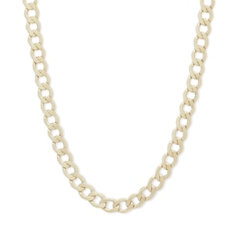14K Hollow Gold Curb Chain - 26"