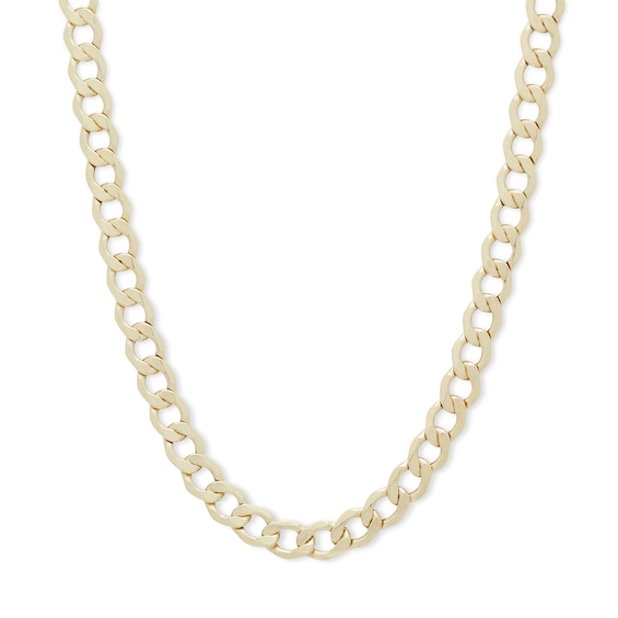 14K Hollow Gold Curb Chain - 26"