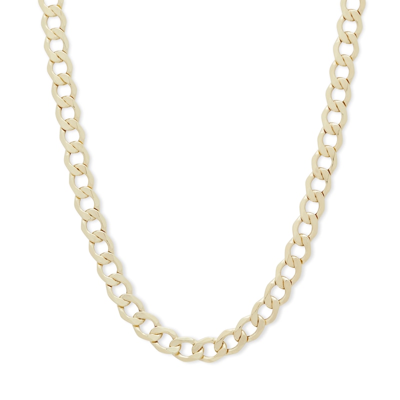 14K Hollow Gold Curb Chain - 26"