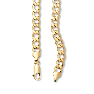 14K Hollow Gold Curb Chain - 26"
