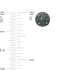Thumbnail Image 2 of 1-1/4 CT. T.W. Black Diamond Frame Stud Earrings in Sterling Silver with Black Rhodium