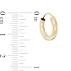 Thumbnail Image 1 of 10K Tube Hollow Gold Continuous Hoops