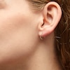 Thumbnail Image 1 of 10mm Diamond-Cut Square Hoop Earrings in 10K Tube Hollow Gold