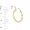 Thumbnail Image 1 of 20mm Diamond-Cut Hoop Earrings in 10K Tube Hollow Gold