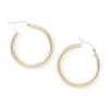 Thumbnail Image 1 of 10K Tube Hollow Gold Polished Hoops