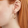 Thumbnail Image 3 of 10K Tube Hollow Gold Polished Hoops