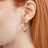 Thumbnail Image 2 of 10K Tube Hollow Gold Polished Hoops