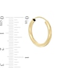 Thumbnail Image 2 of 10K Tube Hollow Gold Continuous Hoops