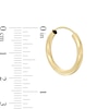 Thumbnail Image 1 of 10K Tube Hollow Gold Continuous Hoops