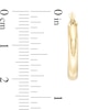 Thumbnail Image 2 of 20mm Hoop Earrings in 14K Tube Hollow Gold
