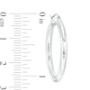 Thumbnail Image 2 of 30mm Hoop Earrings in 14K Tube Hollow White Gold