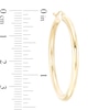 Thumbnail Image 2 of 40mm Hoop Earrings in 14K Tube Hollow Gold