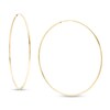 54mm Continuous Hoop Earrings in 14K Tube Hollow Gold