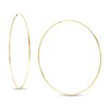 54mm Continuous Hoop Earrings in 14K Tube Hollow Gold