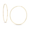 43mm Continuous Hoop Earrings in 14K Tube Hollow Gold