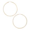 70mm Continuous Hoop Earrings in 14K Tube Hollow Gold