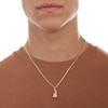 Thumbnail Image 3 of Etched Money Bag Necklace Charm in 10K Gold