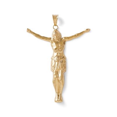 Crucifix Necklace Charm in 10K Gold