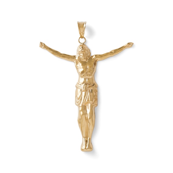 Crucifix Necklace Charm in 10K Gold