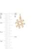 Thumbnail Image 2 of Cubic Zirconia Hashtag Symbol Necklace Charm in 10K Gold
