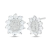 Thumbnail Image 1 of Cubic Zirconia Our Lady of Guadalupe Oval Starburst Frame Stud Earrings in Sterling Silver