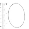 70mm Diamond-Cut Tube Hoop Earrings in Sterling Silver