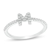 Thumbnail Image 0 of Cubic Zirconia Initial "M" Ring in Sterling Silver - Size 8