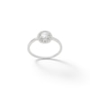 Thumbnail Image 1 of Cubic Zirconia Frame Ring in Sterling Silver - Size 7