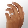 Thumbnail Image 3 of Cubic Zirconia Frame Ring in Sterling Silver - Size 7