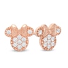 Thumbnail Image 1 of Child's ©Disney Minnie Mouse Stud Earrings in Sterling Silver with 14K Rose Gold Plate
