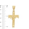 Thumbnail Image 1 of Dripping Crucifix Necklace Charm in 10K Gold