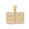 Thumbnail Image 1 of Cubic Zirconia Holy Bible Necklace Charm in 10K Gold