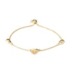 Thumbnail Image 0 of Child's Heart Station Bolo Bracelet in 10K Gold - 6.75"