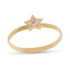 Thumbnail Image 0 of Child's Pink Cubic Zirconia Star Ring in 10K Gold - Size 4