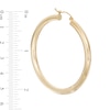 Thumbnail Image 1 of 50mm Hoop Earrings in 14K Tube Hollow Gold
