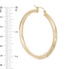 Thumbnail Image 2 of 50mm Hoop Earrings in 14K Tube Hollow Gold