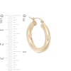 Thumbnail Image 1 of 25mm Hoop Earrings in 14K Tube Hollow Gold