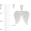 Thumbnail Image 1 of 1/4 CT. T.W. Diamond Angel Wings Necklace Charm in 10K Gold
