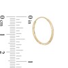 Thumbnail Image 2 of 14K Tube Hollow Gold Multi-Finish Continuous Hoops