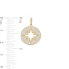 Thumbnail Image 2 of Cubic Zirconia Disc with Cut-Out North Star Necklace Charm in 10K Gold