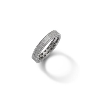 Sterling Silver CZ Eternity Band