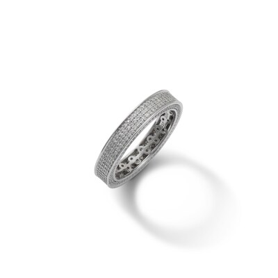 Sterling Silver CZ Eternity Band