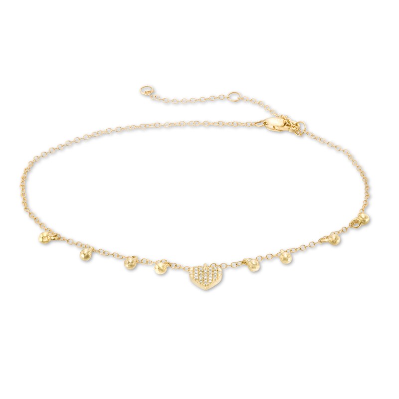 MENILITHS Jewelry 18k Gold Plated Women Anklet Charm Bead Chain Heart Pendent Foot Jewelry MENILITHS Jewelry 18k Gold Plated Women Anklet Charm Bead Chain Heart Pendent Foot Jewelry