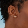 Thumbnail Image 4 of 1/20 CT. T.W. Diamond Butterfly Stud Earrings in 10K Gold